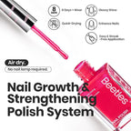 Beetles Neon Nail polish Set, 6 Colors Bright Rainbow Nail Polish Kit Quick Dry Finger Nail Polish Glossy Shine Nail Lacquer Polish Long Lasting Neon Party Gifts for Women