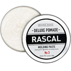 Original Rascal Deluxe Pomade for Men #3 - Matte Molding Hair Paste with Medium Hold & High Shine - Men's Styling Care Solution Product for All Hair Types - Natural Infused with Beeswax & Mineral Oil