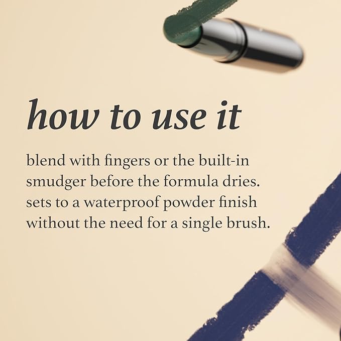 Julep Eyeshadow 101 Crème-to-Powder Waterproof Shadow Stick Duo – Long-Lasting, Crease-Proof, Easy Appy with Built-in Smudger - Pearl & Rose Shimmer