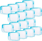 16 pcs clear makeup bags