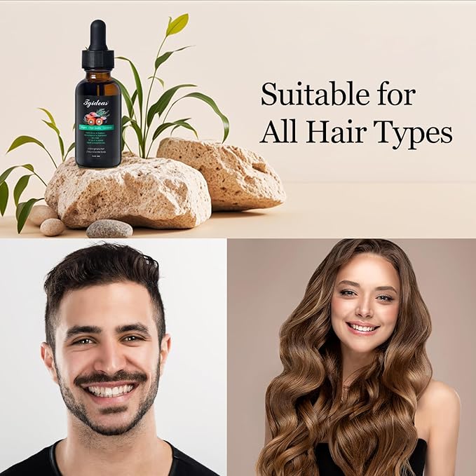 Tgideas Rosemary Batana Oil - Organic Hair Growth - for Scalp & Hair Strengthening - All Hair Types Treatment Oil - Eyebrow & Eyelash Nourishing - 2 Packs