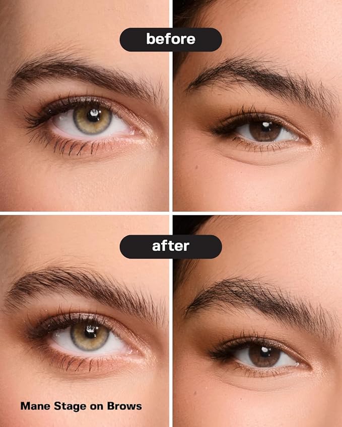 anagram Mane Stage All-in-One Hair & Brow Sculpt, Clear, Gel, Flyaway Tamer, Brow Gel & Edge Control, Vegan & Cruelty-Free, 0.39 fl oz