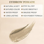 LAVONE Eyebrow Stamp Pencil Kit for Eyebrows Makeup, with Waterproof Eyebrow Pencil, Eyeliner, Eyebrow Pomade, and Dual-ended Eyebrow Brush - Light Blonde