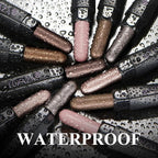 Neutral Eyeshadow Stick Makeup 6PCS Set, Brown Nude Metallic Shimmer Matte Cream Eye Shadow Palette Eyeliner Brightener Pencil Crayon, Halloween Makeup - BROWN CANYON