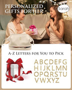 Birthday Gifts for Women, Initial Large Makeup Bag, Personalized Double Layer Cosmetic Bag with Makeup Brush Organizer, Waterproof, PU Leather Travel Toiletry Bag,Bride Gift Monogrammed Gifts