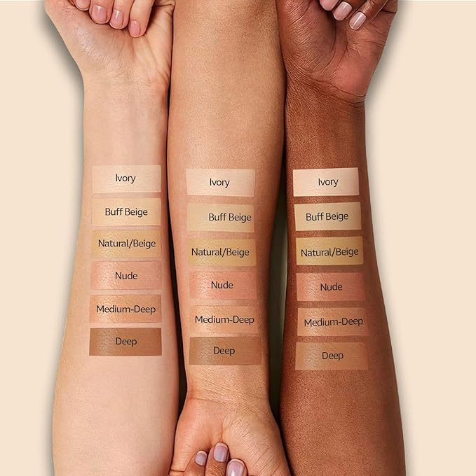 Mushroom Head Air Cushion CC Cream - BB Cream Face Makeup Foundation for Mature Skin Moisturizing Concealer Brighten Long-Lasting, Even Skin Tone for All Skin Types (Deep)