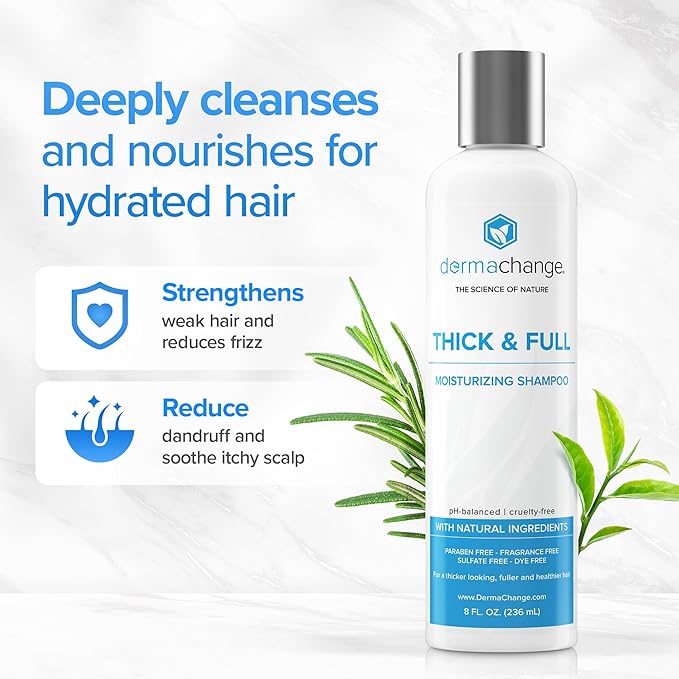 Hair Growth Shampoo for Thinning Hair and Hair Loss - Volumizing and Thickening Sulfate-Free Formula for Men and Women - Enhances Shine and Body for Color-Treated Hair with Aloe Vera (8oz)