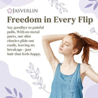 80pcs Blonde Hair Ties, Small Elastic Hairties for Women Toddler Girls Damage-free Gentle Ponytail Holders Non Breakage Elastics Rubber Bands No Crease 2mm (Nude Beige)