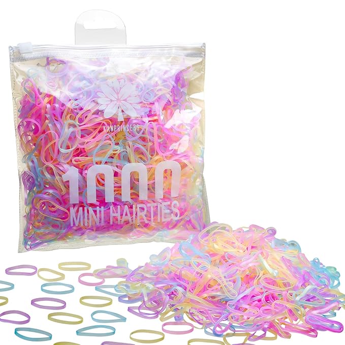 1000PCS Hair Rubber Bands(pink)
