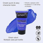 Mehron Makeup Fantasy FX Cream Makeup | Water Based | Halloween | Blue Face & Body Paint For Adults 1 fl oz (30ml) (Blue)