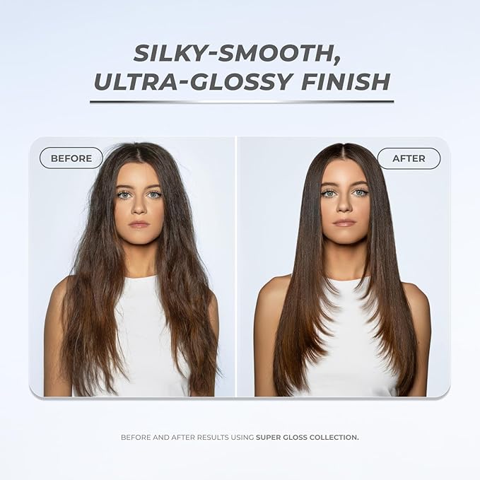 XMONDO Hair Super Gloss Intensive Glossing Treatment | Infused with Bond Booster Technology to Boost Shine & Hyaluronic Acid for Nourishment, Revitalization & Repair, Vegan Formula, 8 Fl Oz 1-Pack