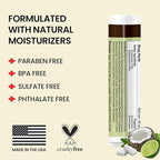 Dr. Hess Original Udder Stick SPF Lip Balm, Soothing Moisturizer Sun Screen Balm for Dry Lips with Jojoba, Beeswax & Shea Butter, Total Lip Care, Hydration & Repair, Coconut-Lime Flavor, 4 Pack