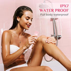 2025 New 2-in-1 Electric Bikini Trimmer for Women - Dual Head Electric Razor,Waterproof Painless Bikini Shaver, Pubic Hair Trimmer for Private Area & Body Hair, Christmas Gifts for Women，Pink