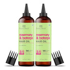 Botanic Hearth Hair Oil for Hair Growth | Strengthening Dry, Frizzy, Damaged Hair & Scalp Treatment | No Parabens or Harmful Sulfates | All Hair Types | Rosemary Batana Hair Oil 6.7 Fl Oz (2 Pack)