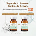 Exosomes for Hair Growth Serum with Hyaluronic Acid & Peptide | Scalp Serum for Hair Thickening, Strengthening, Soothing, Moisturizing & Encouraging Healthier Hair | 1 Set (8ml + 150mg)