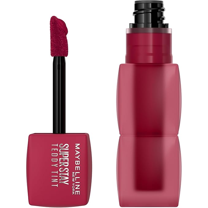 MAYBELLINE Super Stay Teddy Lip Tint, Long Lasting Matte Lipstick For Up To 12HR Wear, Wild At Heart, 1 Count