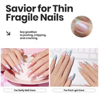 Beetles Nail Polish Set, 6 Colors Pearl Nail Polish Kit Pastel Pearl Shimmer Pink Orange Blue Green Dreamy Swirl Quick Dry Fingernail Polish Gifts for Women Salon DIY Manicure Kit