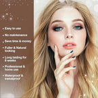 Eyelash & Eyebrow Kit, 2-In-1 Professional Lash & Brow Color Kit, Eye Brow & Eye Lash Coloring Set, Hair Color DIY Easy Use for Salon and Home 7ml Brown/Light Brown