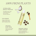 Ingreendients Non Toxic Vegan Volumizing Shampoo with Organic Ingredients For Fine Hair - Strengthening Barley Protein and Chia Seeds, Color Safe, Paraben & Gluten Free, Silicone & Sulfate Free