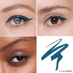 OFIR Eye Edge Liquid Eyeliner Pen | Water and Smudge Proof | Long Lasting Matte Finish, Soft Tip with Bold Pigment | Cruelty Free Formula | Black Eyeliner for Women | Marine - Teal Jade | 0.04 Fl Oz