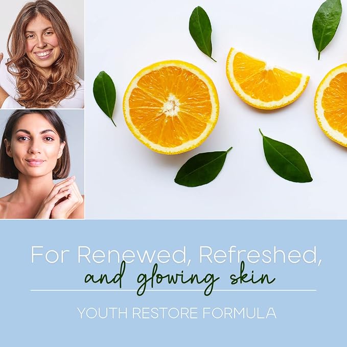 Vitamin C & Collagen Sheet Face Mask - Reduces Wrinkles & Age Spots, Hydrating - Dermatologist Tested Korean Skincare - Clean Beauty, Cruelty-Free - 5 Masks