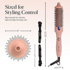 Kitsch Thermal Brush – Round Brush For Blowout Look – 1.5”/38 mm Ceramic Barrel Hair Brush & Hair Styling Tool For Volume & Shine for All Hair Types – Frizz-Reducing Ceramic Tourmaline, Quick Heat-Up