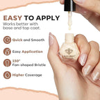 modelones Fall Nail Polish Set, 6 Colors Nude Brown Orange Metallic Bronze Quick Dry Mini Nail Lacquer Kit Shimmer Nail Art DIY Home Salon Manicure Gifts for Women Girls