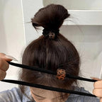 Silk Scrunchies Hair Ties 4Packs – Super Soft Thin Hair Scrunchies, Gentle on Hair, Faux Pearl Decorated Hair Accessories for Women