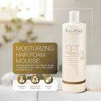 HairPlay Set #3 Hair Foam Mousse - Extra Hold Styling Foam for Frizz Control - Moisturizing Mousse for Frizz Control - Curl Defining Foam for Wavy Hair - Refill Hair Mousse Bottle - 16 Fl Oz