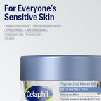 Cetaphil Deep Hydration Skin Restoring Water Gel with Hyaluronic and Polyglutamic Acid, Face Moisturizer, 72 Hour Hydration, For Dry, Dehydrated Sensitive Skin, Fragrance Free, 1.7 oz, Fragrance Free