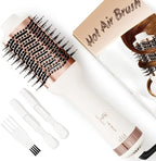 1200W Big Size Professional Hair Dryer Brush Blow Dryer Brush in One, 110v-220v Hot Air Straightener Brush for Smooth Frizz-Free Blowout, Fast Dry & Style
