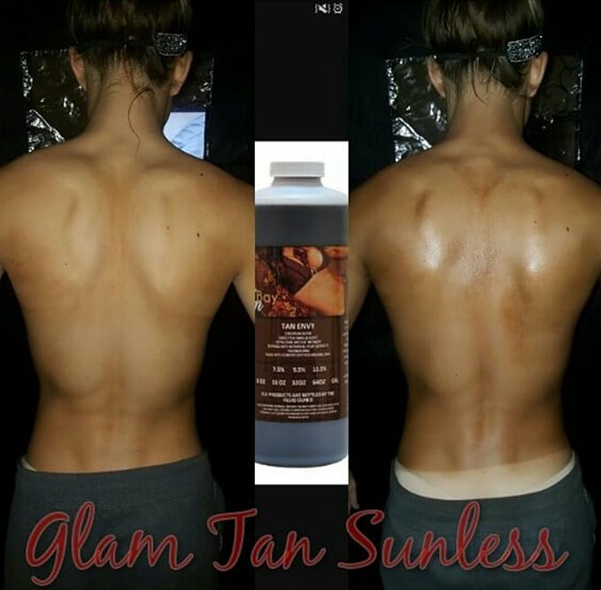 Tan Alchemy, Tan Envy European Blend 11.5% Dark Sunless Airbrush Spray Tanning Solution 64oz (2-32 oz bottles)