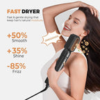 6 in 1 Blow Dryer Brush, Upgrade Hair Dryer Brush Set Negative Ion Air Styler Curling Wrap Air Curler, Hot Air Brush Curling Iron Hair Styling Tools As A Gift for Straight/Curl/Dry/Smooth