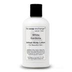 The Soap Exchange Body Lotion - White Gardenia Scent - Hand Crafted 8 fl oz / 240 ml Natural Artisan Skin Care for Hand, Face, & Body, Moisturize, Hydrate, & Protect. Made in the USA.