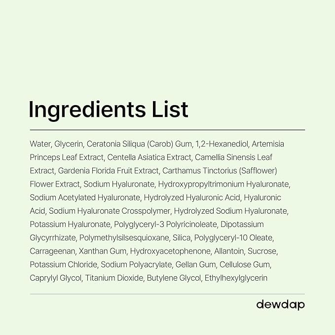 Cicatea Deep Calming Hydrogel Mask, Pore Minimizing with Centella Asiatica, Hydrating Face Mask for All Skin Types, Korean Skincare (35g x 4ea)