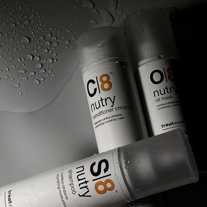 NAPURA C8 Moisturizing Conditioner Cream (6.76 fl oz) for Dry, Damaged Hair - Cashmere Proteins, Jojoba & Avocado Oils - Hydrates, Nourishes & Adds Shine