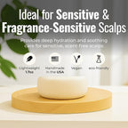 Simply Unscented Conditioner Bar, Vegan Solid Hair Conditioner for Sensitive Scalps & Fragrance-Free Care, Zero Waste, Travel-Friendly