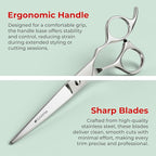 Suvorna Professional Hair Cutting Scissors - 6" Stainless Steel Barber Shears for Hair Cutting and Trimming - Razor Sharp Haircut Scissors for Hairdressers & Barbers - Hair Shears for Women and Men