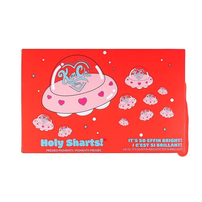 Kimchi Chic Holy Sharts Eyeshadow Palette - Bright Colors, Blendable, Long Lasting, Cruelty Free, Multicolor, It’s So Effin Bright 40 Color