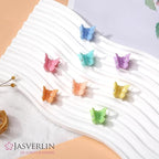 50 Pcs Mini Butterfly Hair Clips, 90s Cute Hair Accessories for Girls Kids Toddler, Tiny Small Y2k Claw Clip for Women Styling 8 Assorted Colors (Pastel Paradise)