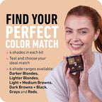 BOLDIFY Hairline Powder Color Sample Kit - Root Touch Up Hair Color for Gray Coverage - Bald Spot Concealing Hair Powder for Women & Men - 24-Hour Stain-Proof - Light + Medium Browns