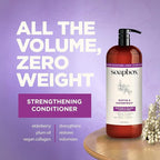 Soapbox Biotin & Superfruit Shampoo & Conditioner Set with Vegan Collagen, Aloe and Shea Butter, Harsh Sulfate Free, Paraben & Silicone Free, 1 Liter Each (Pack of 2)