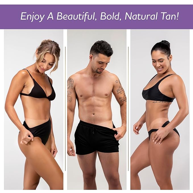 Norvell Venetian Self Tanning Set – 8 Fl Oz Mousse with Bronzer and Reusable Applicator Mitt for Natural-Looking, Streak-Free Tan