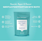 CaboCréme Postpartum Sitz + Bath Salts – 24oz – Postpartum Bath Soak for Perineal Care, Healing Tears, Swelling & Hemorrhoids – Dead Sea Salt with Magnesium, Arnica, Calendula + Cabbage Extract