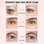 Eye Masks (8 Pairs) - 24K Gold, Caffeine and Retinol Under Eye Patches, Gel Pads for Wrinkles, Puffiness & Dark Circles, Bachelorette Party Favors, Self Care, Birthday Gifts for Women