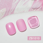 16.5ml Light Pink Glitter Nail Polish Large Volume Quick Dry Nail Polish, Long Lasting Shine, Fingernail Toenail Nail Art DIY Home Travel Nail Art Gift