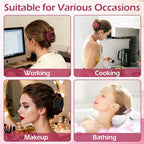 French Flat Hair Clips for Women 6pcs Hair Claw Clips for Thick or Thin Hair Matte Claw Clips for Girls Barrettes Non-Slip Strong Hold Hair Accessories for Women (Pink Purle)