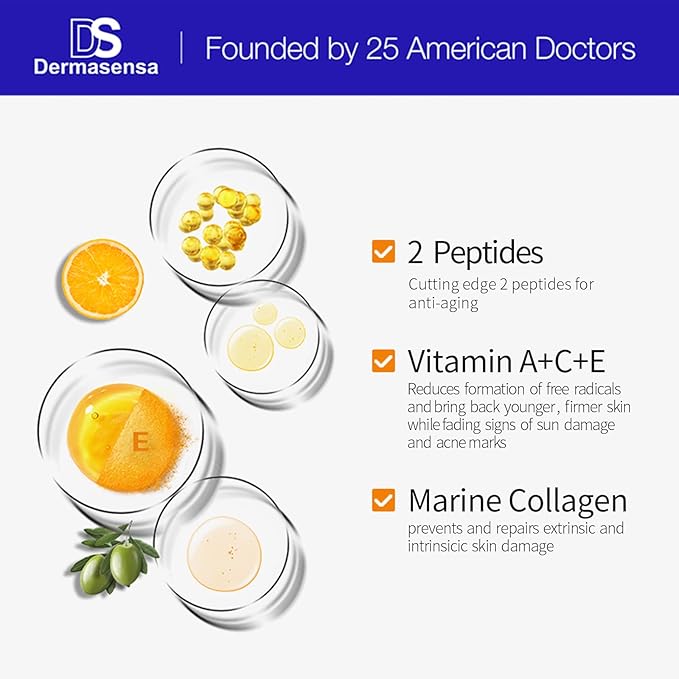 Moisturizing Peptide Mask, Brightening Rinse Off Mask with Vitamin A, C and E, Anti Aging Face Mask for Brighter Younger Bouncy Skin with Radiance