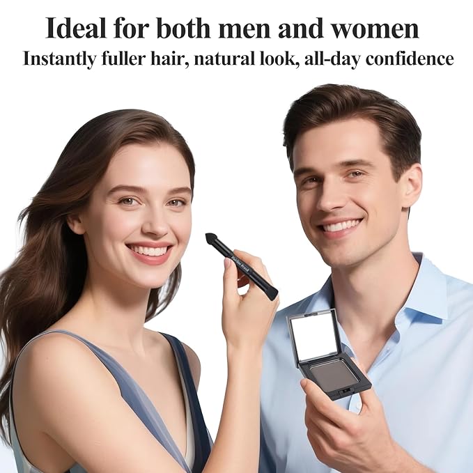 VOLLUCK Root Touch up Powder, Long-lasting Gray Hair Cover up Powder for All Hair Types, Waterproof for Women and Men (Light-Blonde, 0.42 0unce)