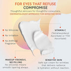 Fig.1 Vitamin C Eye Cream for Dark Circles, Puffiness & Wrinkles | Under Eye Cream for Women & Men | Glowing Eye Treatment | Refillable Anti Aging Moisturizer for Fine Lines